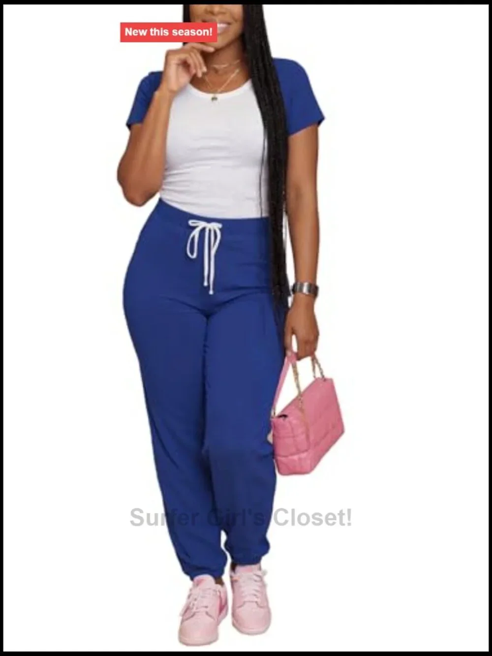 Two Piece Tracksuit Raglan Sleeve Top Jogger Pants Color Block Matching Casual